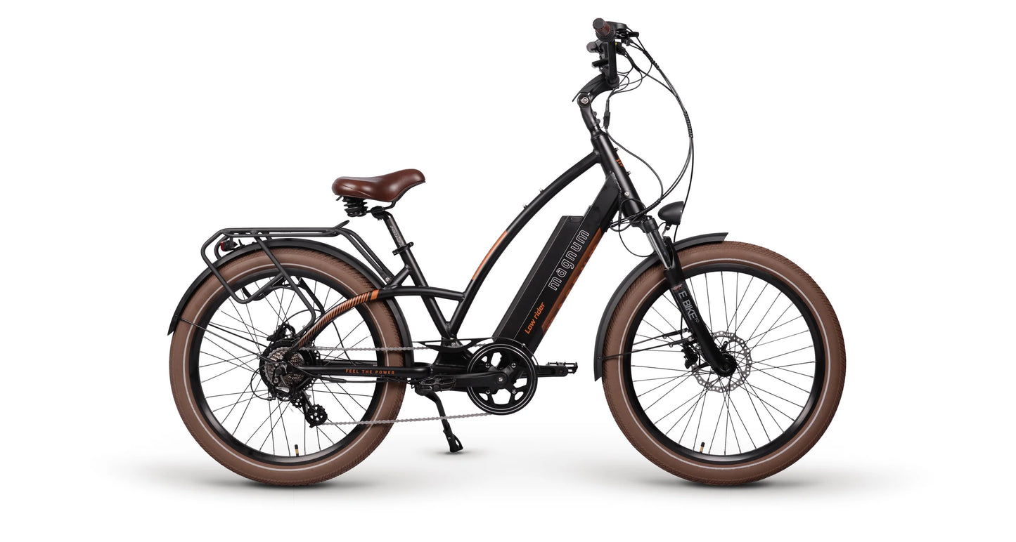 Magnum Low Rider Premium Cruiser Electric Bike - Black Friday Blowout!